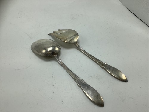WM Rogers Mfg Co Original Rogers Fork And Spoon Serving Set Vintage - Picture 7 of 12