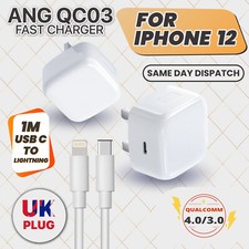 USB-C Fast Charging PD Charger Cable Plug for iPhone 12 11 Pro Max XR X XS MAX 