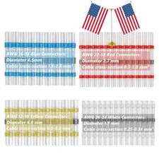 100/50x Waterproof Solder Seal Sleeve Heat Shrink Wire Connectors Terminal kits