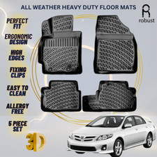 Floor Mats Liners For Toyota Corolla 2007-2012 All Weather Heavy Duty Car Rugs