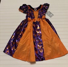 Disney Minnie Mouse Witch Costume With Hat Girls Size 7/8 NWT