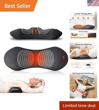3 In 1 Electric Lumbar Support Pillow Smooth Spine Triple Fusion Back Massager