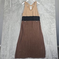 Maxi Vestido Artístico Nina Piccalino Bemberg 8 Marrón Negro Hada Grunge