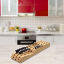 Drawer Organizer without Knives Universal Wooden Store Storage Holder Rack for