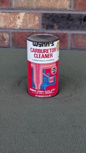 Rare Vintage Wynn's Carburetor Cleaner Can. 12 oz. Full.