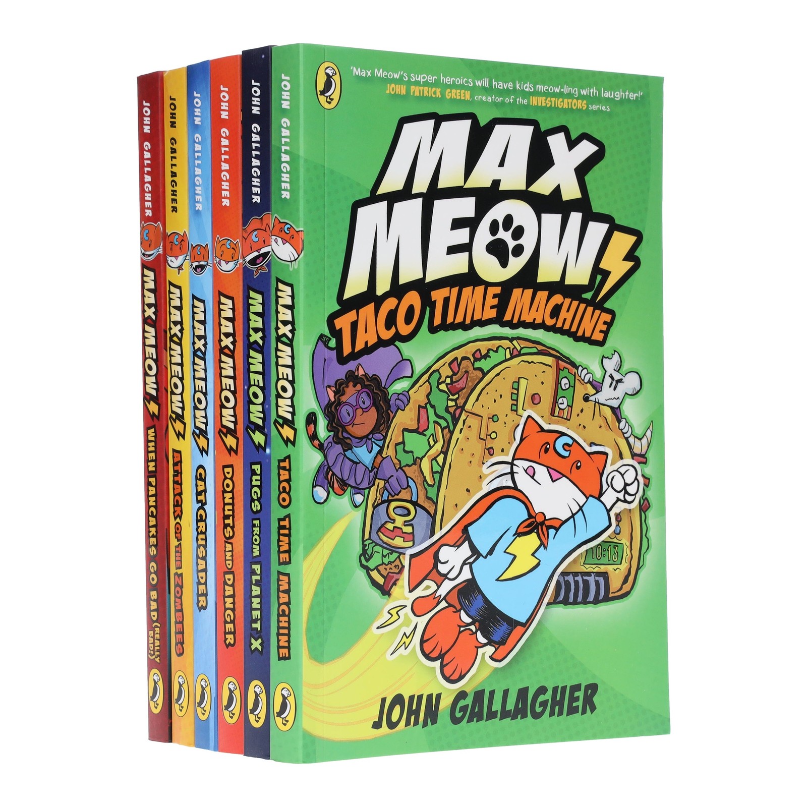 Max Meow Series By John Gallagher: Graphic Novels 6 Books Set - Ages 5-10 - PB