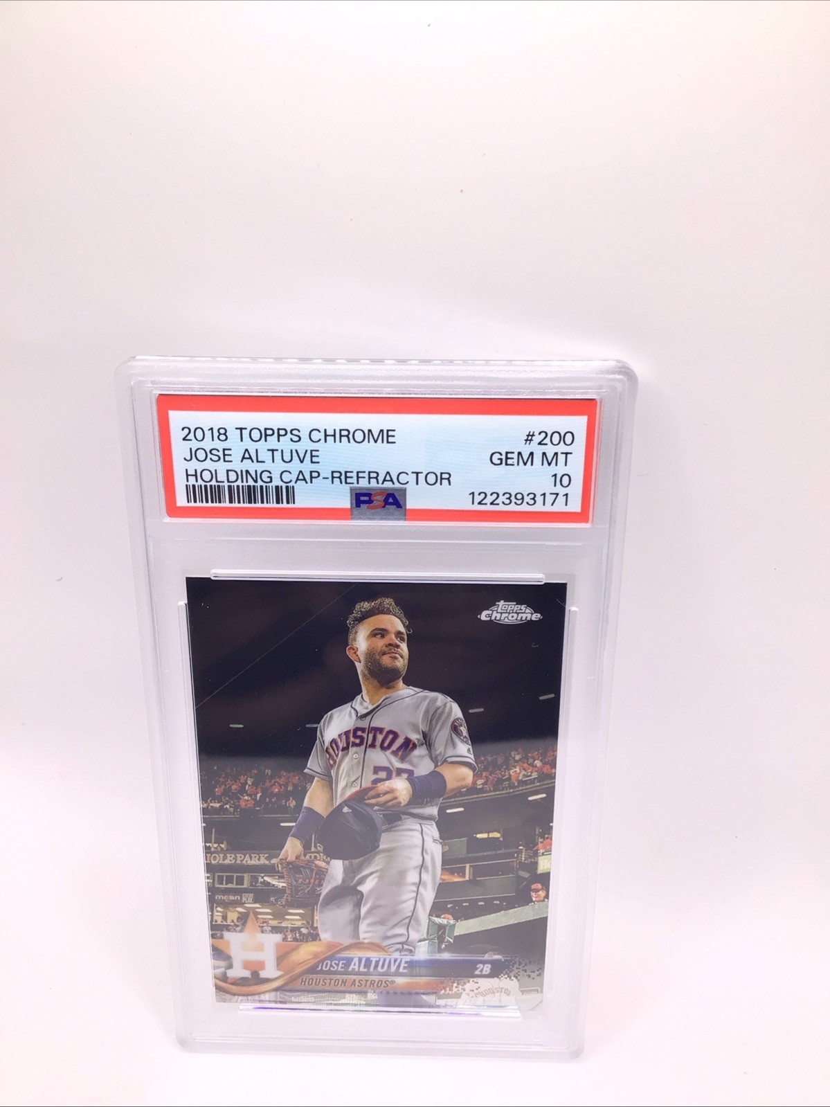 2018 Topps Chrome - Image Variation Jose Altuve #200 Capless view 4