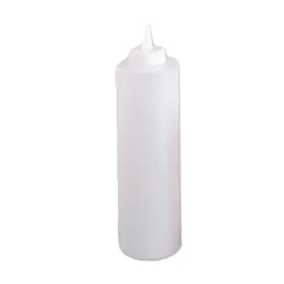 Thunder Group PLTHSB012C 128 oz Clear Plastic Squeeze Bottle - 1 Doz