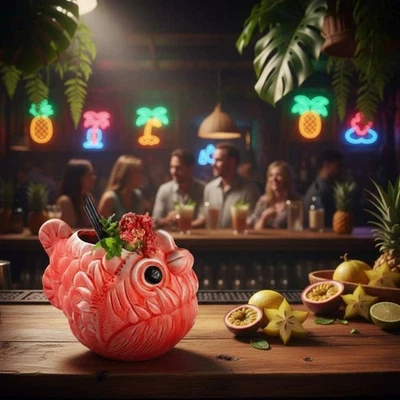 Tasse Tiki Design Unique Mug Tiki En Céramique pour Fête - Bild 1 von 4