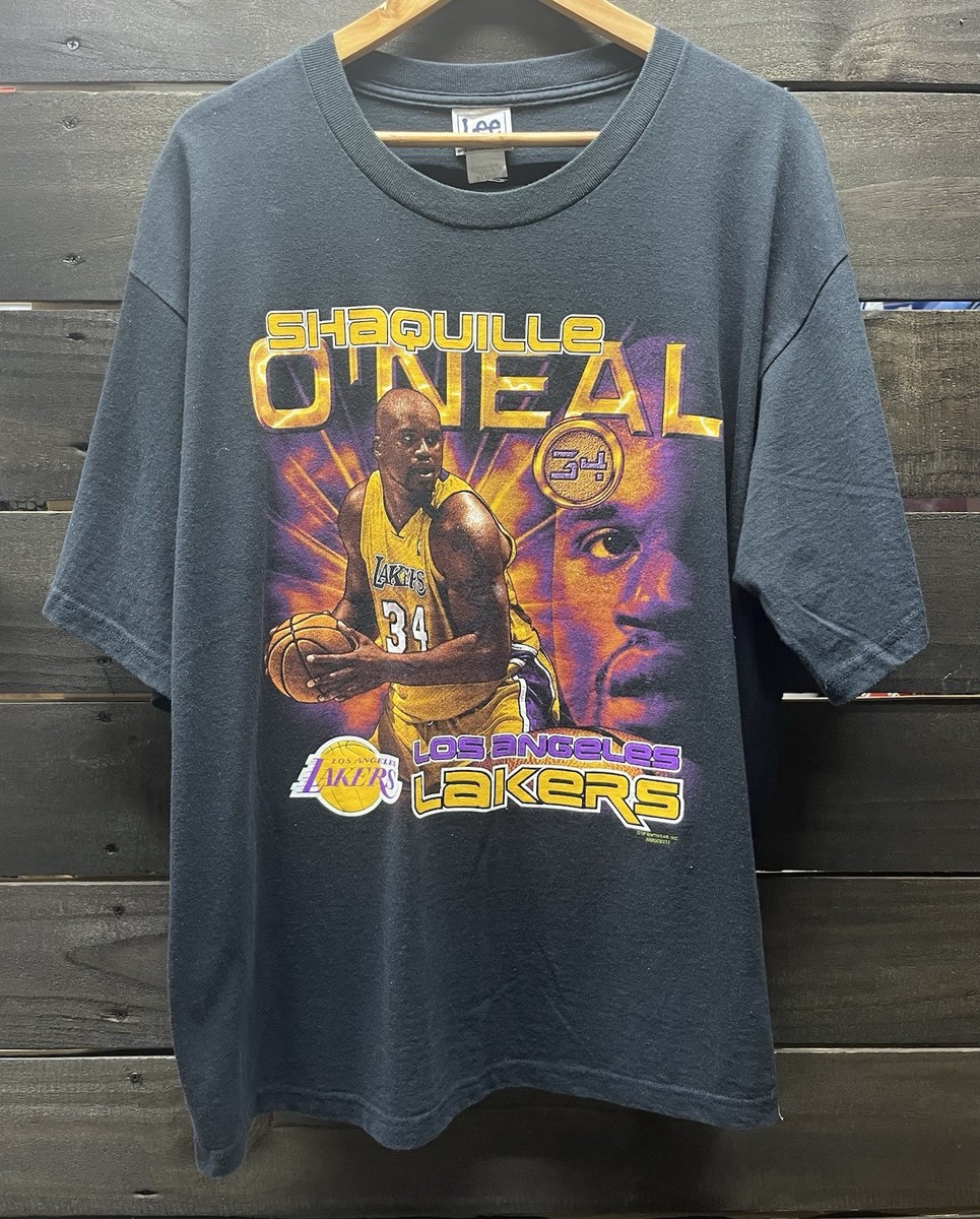 Vintage Shaquille O'Neal Shaq Coin Men's T-shirt LA Lakers Size XL