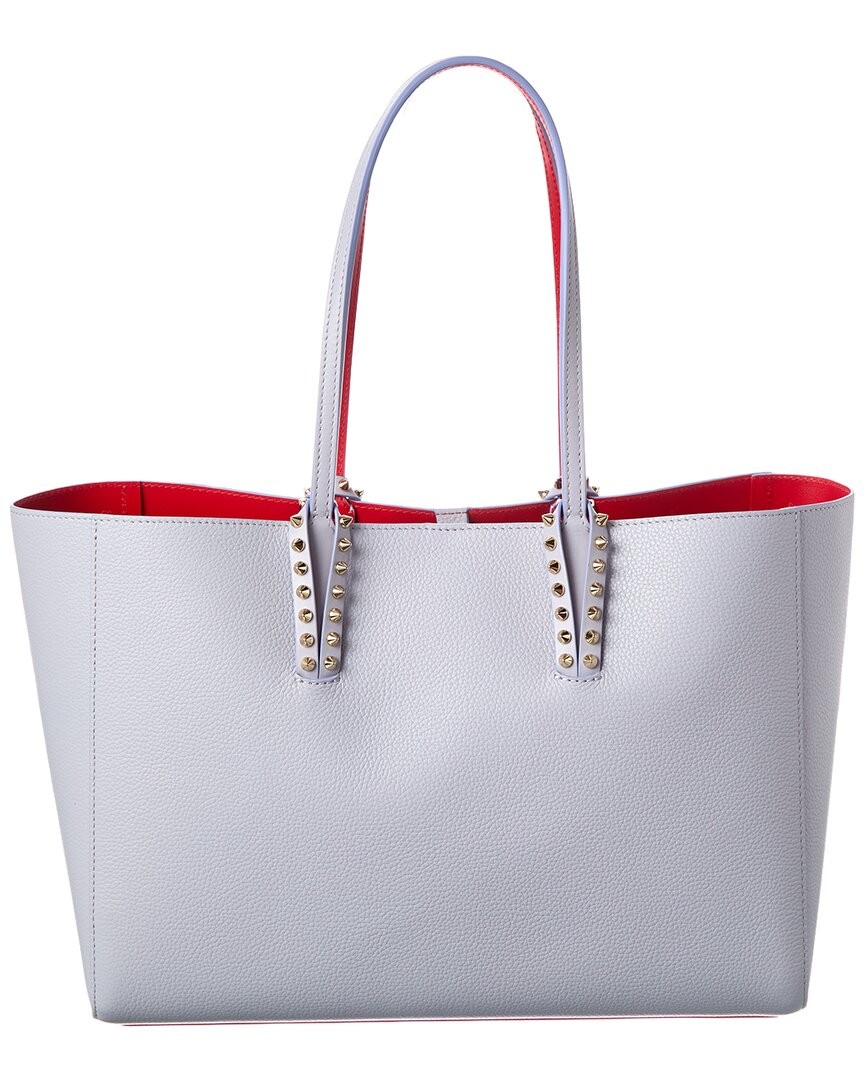 Christian Louboutin Cabata Small Leather Tote Womens Grey 226490₽