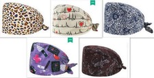 Breast Cancer Unisex Tie Back Handmade Scrub Cap Doctor Theatre Nurse Hospital