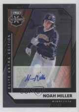 2021 Panini Elite Extra Edition Optic Signatures 7/99 Noah Miller #36 Auto 4wd