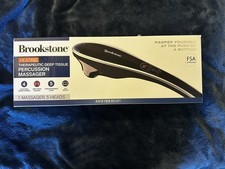 Brookstone Handheld Percussion Heating Body Massager With Interchangeable Heads