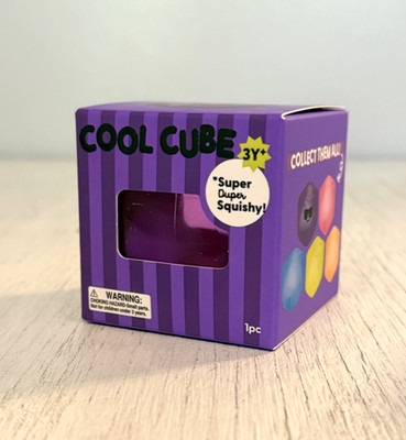 J'adore Cool Cube Super Duper Squishy Squeeze Purple Stress Reliever Toy Viral