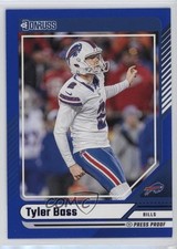 2024 Panini Donruss Blue Press Proof Tyler Bass #224 1eh5