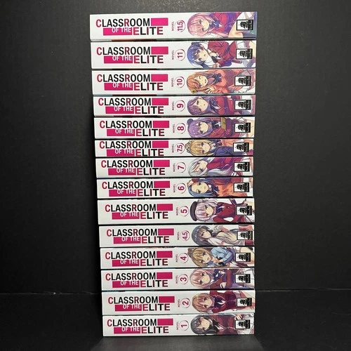 Classroom of the Elite Light Novel Complete Set Volumes 1-11.5 New English OOP