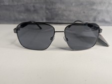 Foster Grant Sunglasses Aviator Black Gun Metal Driving Trucks Polarized Blemish