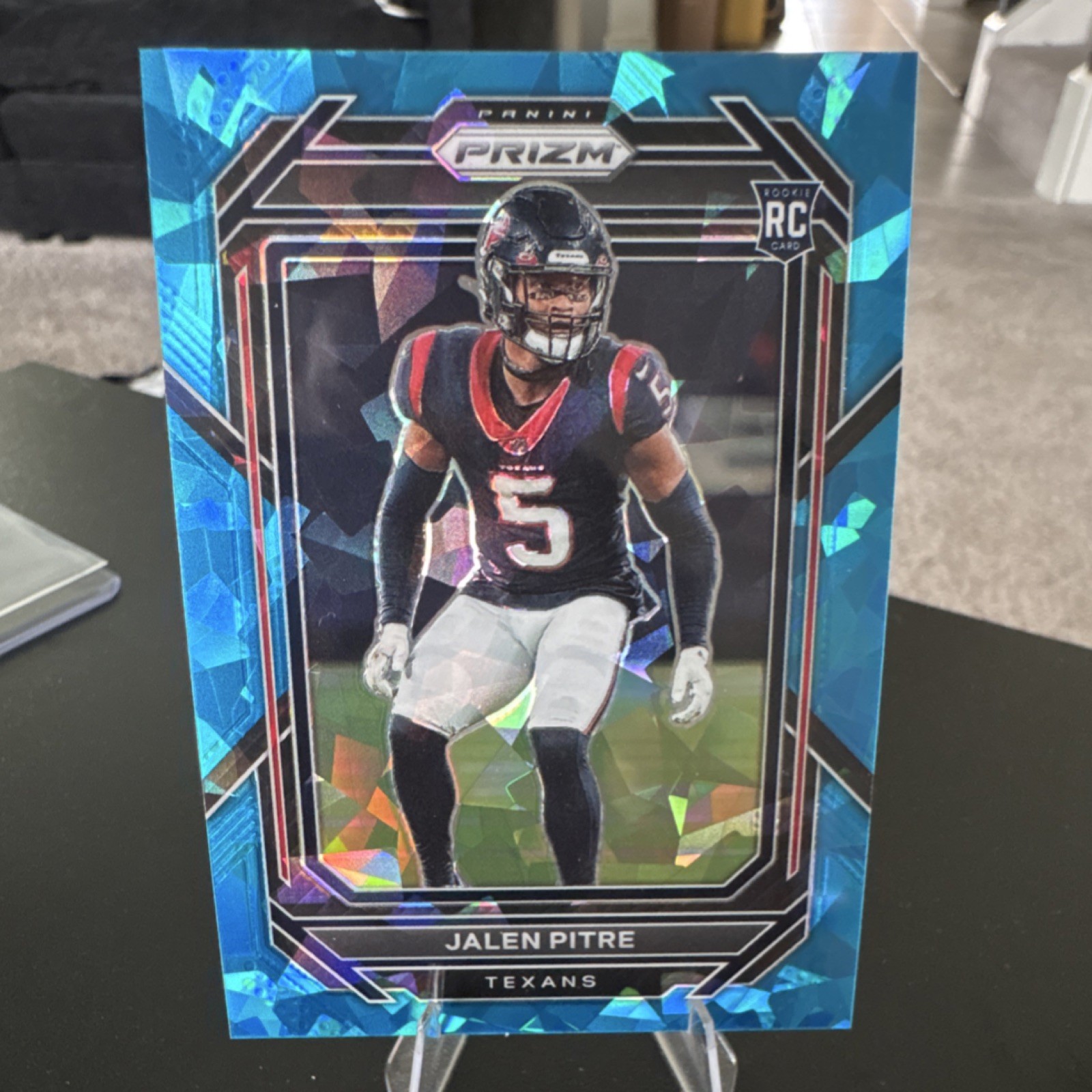 Jalen Pitre Panini Prizm #383 Blue Ice