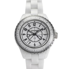 Chanel J12 H9763 Stainless Steel Ceramic 33.0mm White Dial Quartz #YKW566