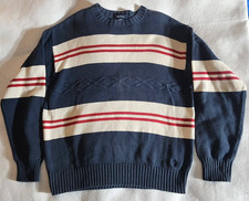 Nautica Cotton Crew Neck Sweater - Size Large - 90's
