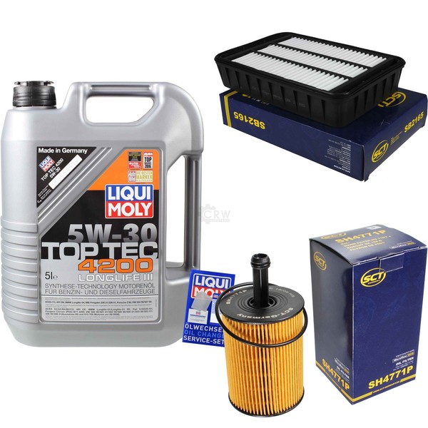 SCT Inspektionspaket 5L Liqui Moly Top Tec 5W-30 FüR Mitsubishi Outlander II 2.0-image