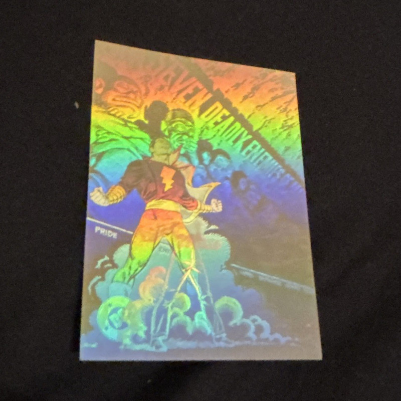 SkyBox DC Cosmic Teams Hologram Hall of Fame Captain Marvel DCH11 Card