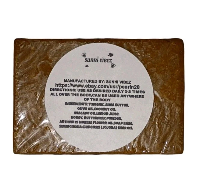 Jabón tumérico, manchas oscuras, brillo de la piel, piel más brillante, cicatrices, todo tipo de piel (125 g Foto 2 de 3