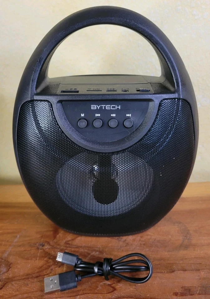 BYTECH ON-THE-GO BLUETOOTH tws SPEAKER FM RADIO AUX-IN COLOR CHANGING LED lights - Image 3 of 4