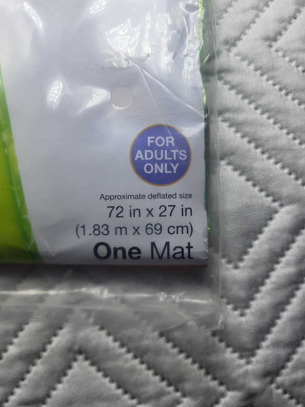 INTEX Relax-A-Mat Floating Lounge Green 72 in x 27 in Adults Only NEW 1 MAT