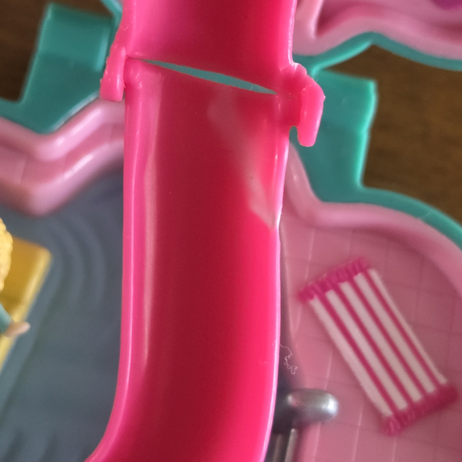 Polly Pocket Vintage Splash 'n Slide Water Park Bluebird Toys Case 2 Dolls 1990