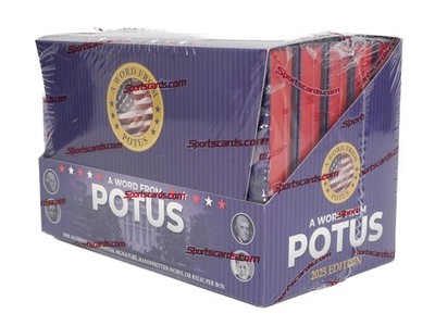 2025 POTUS A WORD FROM THE PRESIDENT HOBBY BOX