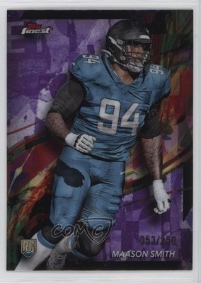 2024 Topps Finest Common Purple Refractor 53/250 Maason Smith #73 Rookie RC dq2