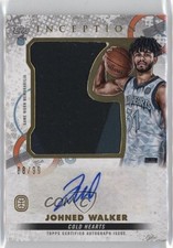 2022 Topps Inception OTE Overtime Elite Jumbo Relic 88/99 Johned Walker Auto 1u6