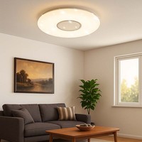 Wohnzimmerlampe Deckenleuchte Fernbedienung Weiß Dimmbar Sterneneffekt Cct Led