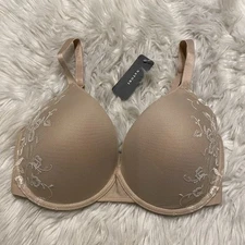 Natori 30DDD Bra Beige Flawless Contour Underwire Back Closure 721330 NEW