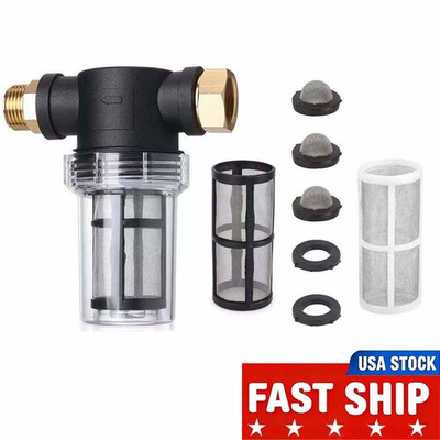 #ad #ad Garden Hose Inlet Filter Attachment Line Water Hose Filter w 40 100 Mesh Screen $11.99