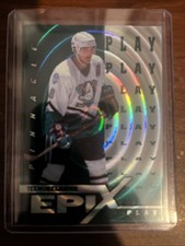 Teemu Selanne Epix Play Emerald #E15 1997-99 Pinnacle Anaheim Ducks Hockey Card