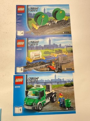 LEGO City: Cargo Train 60052 Parts Huge Lego Train Lot Tracks Etc