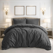 Duvet Cover Queen Size - 3 Pieces Extra Soft Bedding Set, Includes 1 Duvet Cover