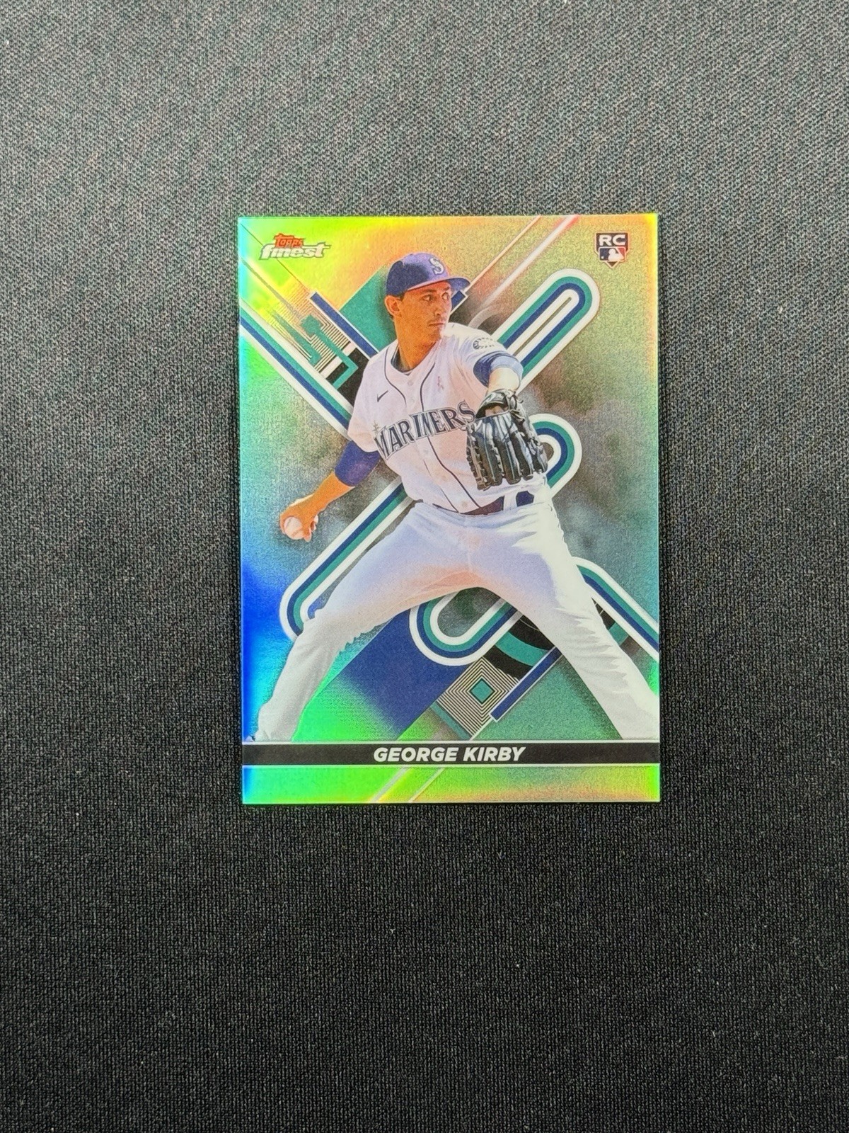 2022 Topps Finest Aqua Refractor /199 George Kirby #12 Rookie RC