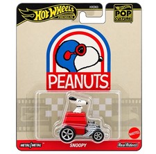 Hot Wheels Snoopy Peanuts Pop Culture Real Riders Metal Red White 2025 (NEW)