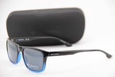 NEW COLUMBIA C571S 004 BLACK BLUE AUTHENTIC W/CASE SUNGLASSES 57-19