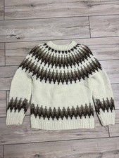 Maglione maglione donna vintage anni 80 Matras EQUIPE TRICOTS lana Islanda maglia 34in