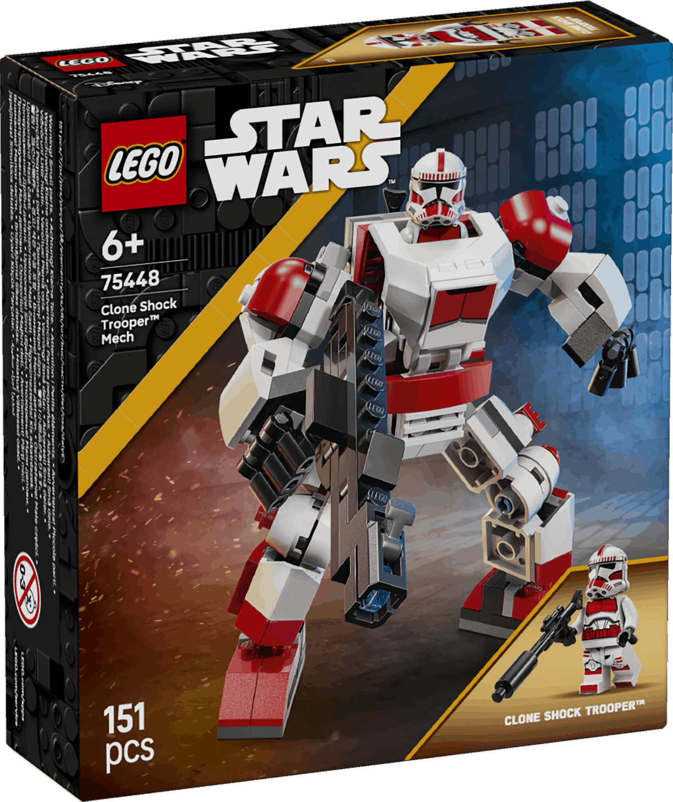 Lego Star Wars 75448 Clone Shock Trooper Mech Building Toy for Ages 6+