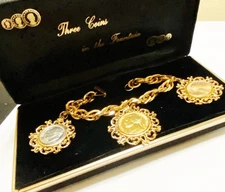 Three Coins In The Fountain By The US Mint Collectors Edition 14KT HGE