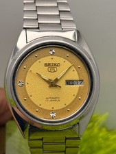 Near Mint Vintage Seiko 5 7009-3041 Day/Date 17 Jewels Automatic Men Watch JAPAN