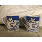 2-1999 Coca-Cola  Christmas Polar Bears Snow Holiday Coffee Cup Vintage Mugs