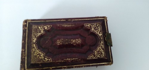 Antique Gem Tin Type Miniature Photo Album Empty