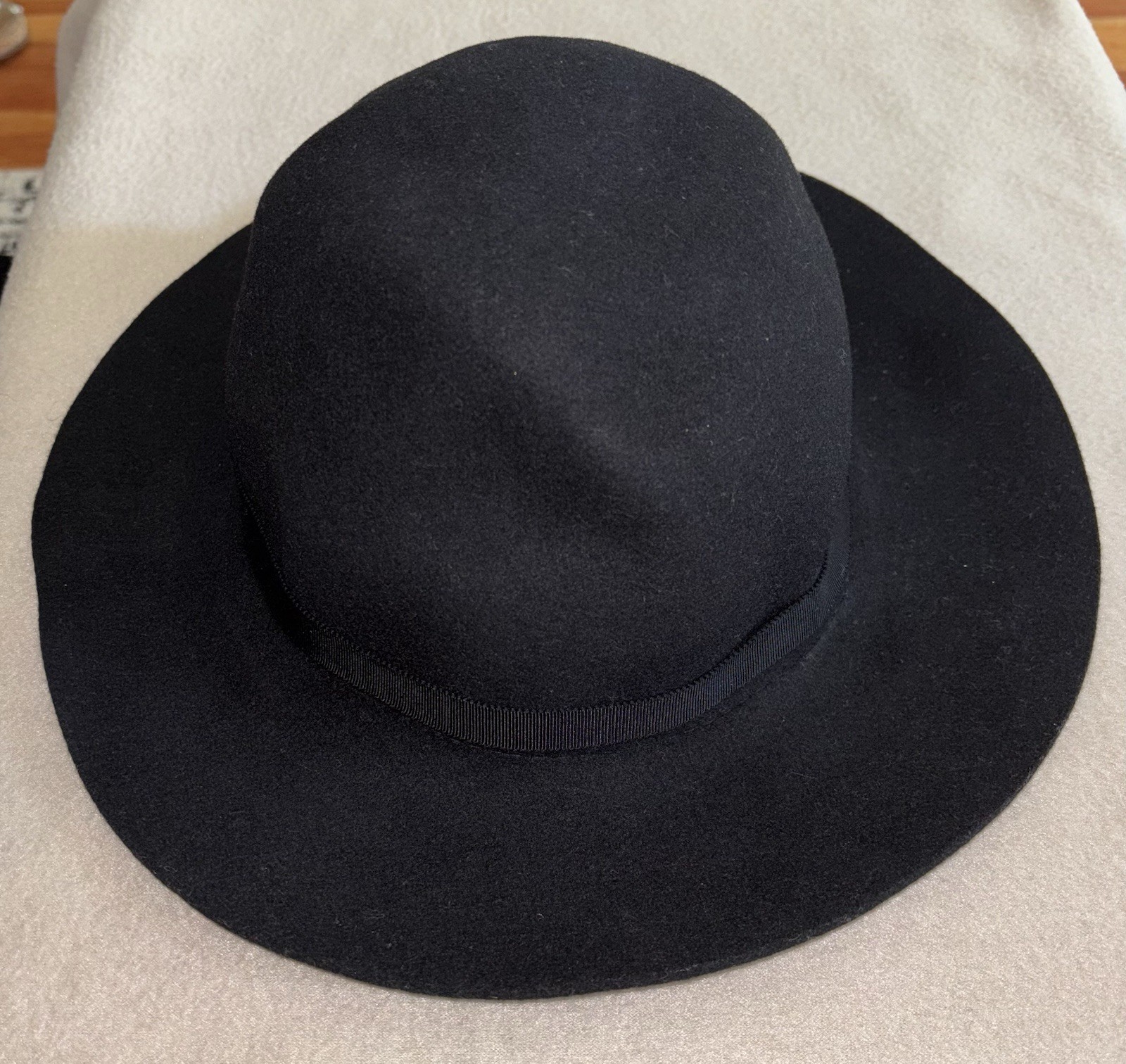 Black ALXILIARY Fedora Hat – Size M/L for Men & Women-image